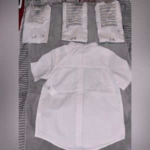 ALL 4 Old Navy White Button Up Toddler Shirts
